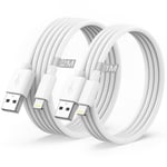 Câble Compatible Iphone, [Certifié Apple Mfi] Cable Iphone Usb Câble Lightning Connecteur, Ultra Résistant Charge Rapide Pour Iphone 14/13/12/11/11pro/11max/ X/Xs/Xr/Xs Max/8/7/6/5/Se/Ipad