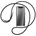 Collier pour Samsung Galaxy A80 noir (A) Etui Coque de protection avec cordon