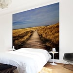 Apalis 95316 Papier peint photo non tissé Motif Chemin des dunes sur Sylt - Papier peint photo 3D - Pour chambre à coucher, salon, cuisine - Dimensions : 336 x 336 cm - Multicolore