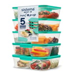 Sistema NEST IT Meal Prep Containers   1.9 L   Airtight Food Storage (US IMPORT)