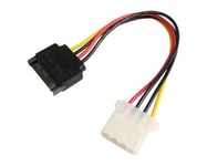 (#49) 15 Pin IDE Male to 4 Pin SATA Female Molex Power Cable, Length: 15.3CM