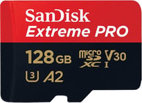 SANDISK Ext PRO microSDXC 128GB+SD 200MB/s