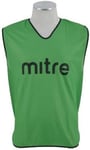 Mitre Chasuble d’entraînement Professionnel pour Football | Chasuble légère Multisport | Maille Respirante, modèle Junior, Vert/Noir