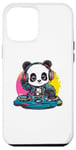 Coque pour iPhone 12 Pro Max Panda DJ mixant des mélodies colorées