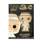 Funko Pop! Large Enamel Pin MOVIES: Jurassic Park - John HammondPin en Émail - Broche Fantaisie Mignonne à Collectionner - pour les Sacs à Dos et Sacs - Idée de Cadeau