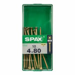 Ruuvilaatikko SPAX 4081020400802 Puuruuvi Litteä pää (4 x 80 mm) (4,0 x 80 mm)