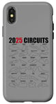 Coque pour iPhone X/XS Formule à roue ouverte 2025 Circuit mondial de course automobile