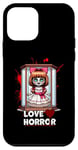 Coque pour iPhone 12 mini Poupée meurtrier dans une boîte en verre ! Horror est ma Valentine