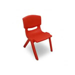 173710 Chaise colorée pour enfants en plastique résistant 26 x 30 x 50 cm Couleur: Rouge