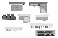 Cmk 129-7428 - 1:72 B-25C/D Pilots' Cockpit and Radio Compartment - New