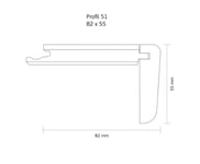 TRAPPENESE 14MM EIK 82X55X1500MM L