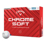 Callaway Chrome Soft 24 Triple Track Golfball Hvit