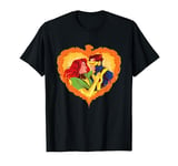 Marvel X-Men Jean Grey Cyclops Phoenix Heart Valentine’s Day T-Shirt