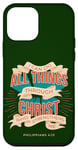 Coque pour iPhone 12 mini Verse biblique Philippiens 4:13 I Can Do All Things Christian