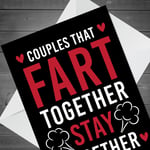 Valentines Day Card Husband Wife Funny Witty Card Anniversary Card For Him Her