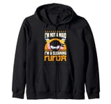 Housekeeping Cleaning Lady I'm A Cleaning Ninja Housekeeper Zip Hoodie