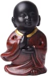 Pillowcase Statue de Bouddha de Moine de bébéFigurine, Sculpture Bouddhiste Maison Jardin GNOME Oriental extérieur - Style_A