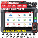 2024 Launch X431 V Pro TT Elite Tous Les systèmes Valise Diagnostic Auto avec connecteur DBSCar VII, Bi-directionnel,38+ Réinitialisation, Codage ECU, CANFD&DOIP, FCA, Guide V.A.G, As X431 V Pro 5.0