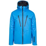 DLX Bannière Chaude, imperméable et Coupe-Vent Veste de Ski Homme, Bleu Vif, L