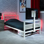 X Rocker White Basecamp Gaming Bed with TV VESA Mount X White