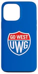 Coque pour iPhone 13 Pro Max University of West Georgia UWG Wolves Go West Shield Logo