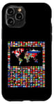 iPhone 11 Pro 247 Flags,World Flags,World map with flags. Case