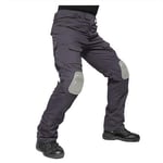 Oinrenstkp Militaire Tactique Hommes Rip-Stop armée Pantalon de Combat Camouflage Chasse Airsoft Paintball Pantalon Gray XL