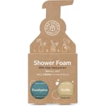 The Green Lab Co. Refill Shower Foam Eucalyptus & Vanilla 4x125ml