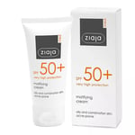 Ziaja Med SPF50 Mattifying Cream for Acne Prone Oily and Combination Skin 50ml