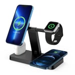 4in1 Fast Magnetic Wireless Charger Station For Apple Watch AirPod iPhone 13