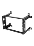 Deltaco 19-DTSR0506 - 6U Wall Mount Open Rack Cabinet