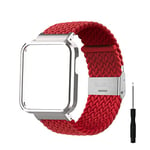 Compatible avec Bracelet Mi Watch Lite Xiaomi Strap avec Nylon Élastique Sangles Pour Xiaomi Watch Lite Sport Bracelet Pour Femme Et Homme Compatible avec Xiaomi Mi Watch Lite Bracelet (rouge2)