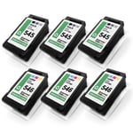 6x Cartouches pour Canon MG2550 IP2850 MG2540, PG545XL CL546XL CMYK