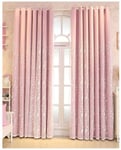 Rideau à Double Couche Fenêtre à Voile Cozy Blackout Rideaux de Chambre d'isolation Thermique brodés avec des Draperies à œillets Idéal pour la Chambre de la Chambre de bébé Balcon-140x180cm (5