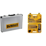 DEWALT Jeu de 15 forets et burins SDS-plus DT9679-QZ & Coffret de 100 Pièces de Perçage et Vissage Haute Performance - DT71563-QZ