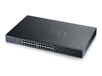 Zyxel Xgs1935 Series Xgs1935-28 - Switch - Hanterad - L3 Lite - Smart - 24 X 10/100/1000 + 4 X 10 Gigabit Sfp+ (Upplänk) - Rackmonterbar - För Zyxel Dac10g-1M V2, Dac10g-3M V2, Sfp10, Sfp-1000, Sfp-Bx1310-10, Sfp-Bx1550, Sfp-Sx-D