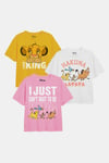 Lion King Simba & Friends Girls T-Shirt 3 Pack