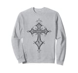 Alternative Cross Mall Goth Grunge Gothic Romantic Sweatshirt