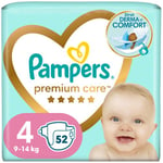 Vaipat PAMPERS Premium Care 4 kokoa, 9-14 kg, 52 kpl