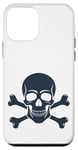 Coque pour iPhone 12 mini #snirt Coque de protection à capuche Motif crâne et os