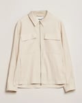 NN07 Alban Cotton/Linen Overshirt Ivory