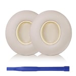 Aiivioll Earpads Cushions Replacement Compatible with Beats Solo 2 & Solo 3 Wireless On-Ear Headphones, Ear Pads with Soft Protein Leather and Memory Foam (Satin Gold)