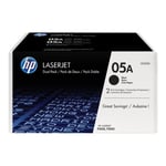 HP CE505A-D Tonerkassett svart 2x 2.300 sidor, 2-pack