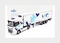 ELIGOR 118268 DAF - Xg + Camion Semi-Frigo LML Transports 2023 - Blanc - 1/43