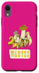Coque pour iPhone XR Wanted Banana Western avec chapeaux de cowboy Fruits Veggie Chef