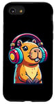 iPhone SE (2020) / 7 / 8 Capybara Wearing Headphones Music Case