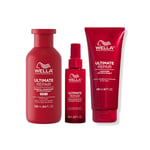 Wella Professionals Ultimate Repair Shampoo 250ml + Conditioner 200ml +  Miracle Hair Rescue 95ml