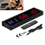 LED Interval Timer Gym Workout Count Down/Up Clock Stopwatch For Fitness