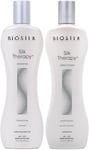 Biosilk Silk Therapy Duo Set Shampoo And Conditioner 12 Oz 