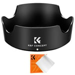 K&F Concept EW63C Camera Lens Hood Protector Compatible with Canon RF 24-50mm f/4.5-6.3 IS STM, EF-S 18-55mm f/3.5-5.6 IS STM, EF-S 18-55mm f/4-5.6 IS STM